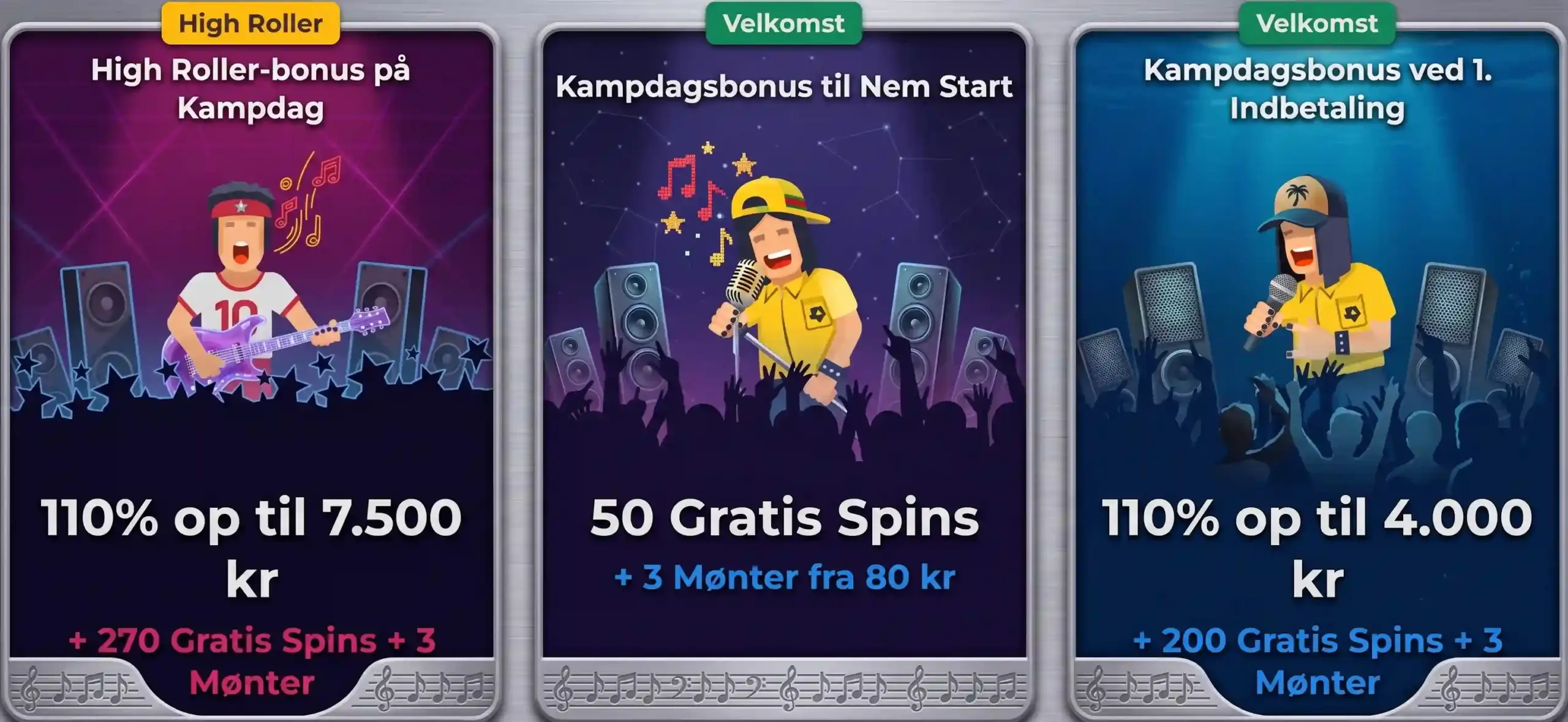 Bonusser hos Rolling Slots Casino